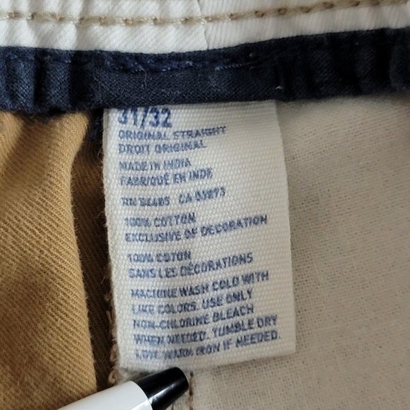 American Eagle Pants Mens 33x30* Tan Original Straight Leg Chino - Picture 15 of 16